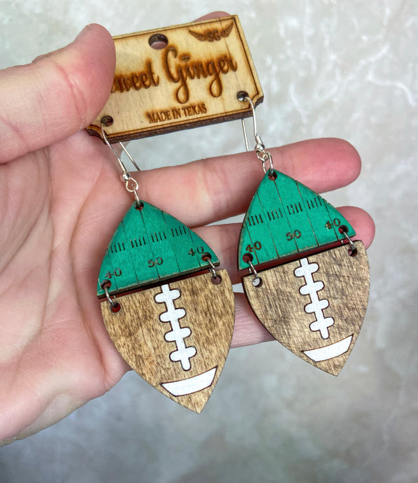 Distressed football field.