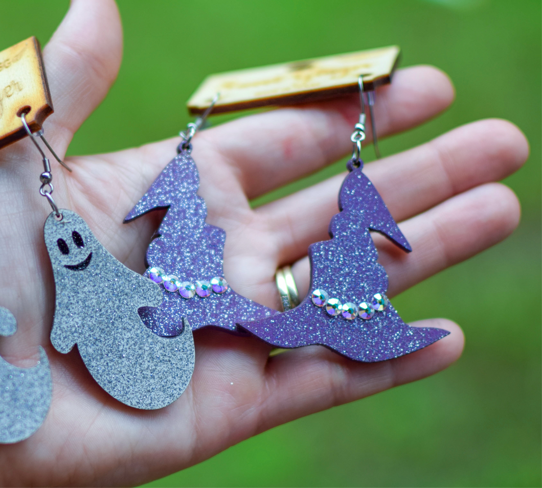 Purple witch hats