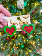 Load image into Gallery viewer, Green/red heart!