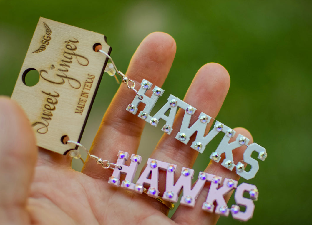 Pink Out Hawk W/ Stones Pick your colors!