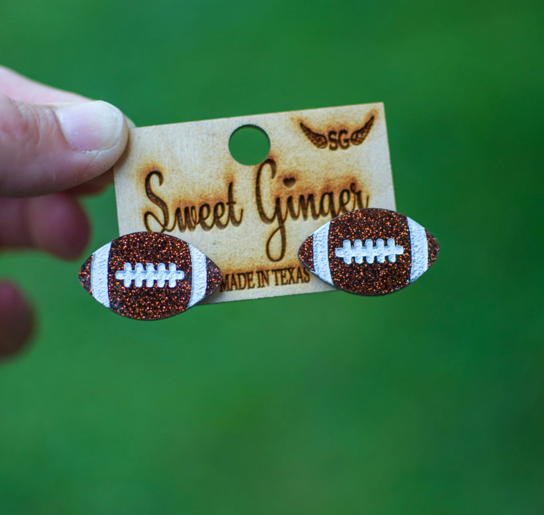 Glitter football studs