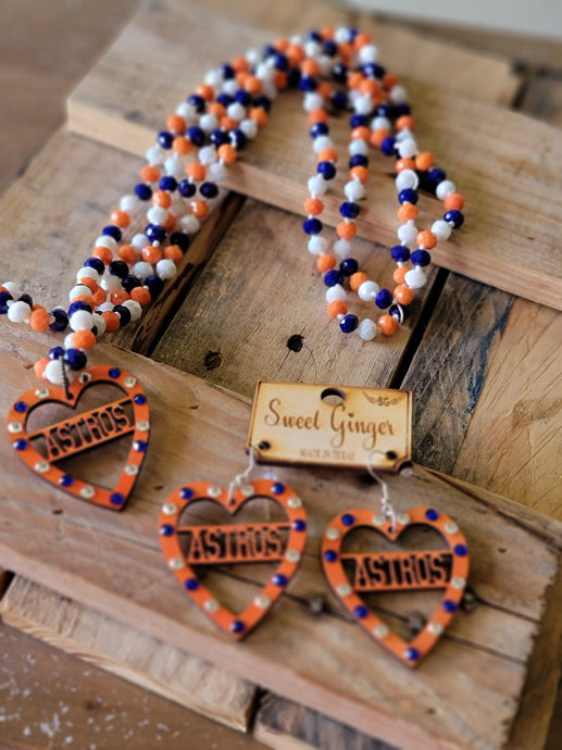 Houston A Heart Necklace