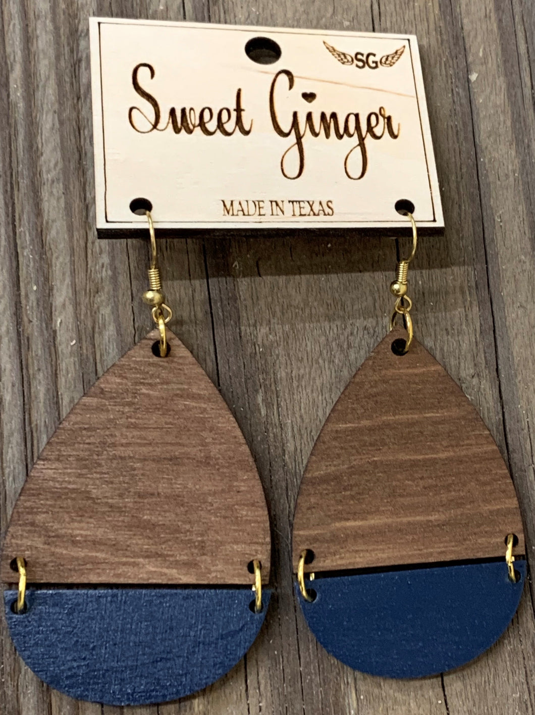 Navy two piece teardrop