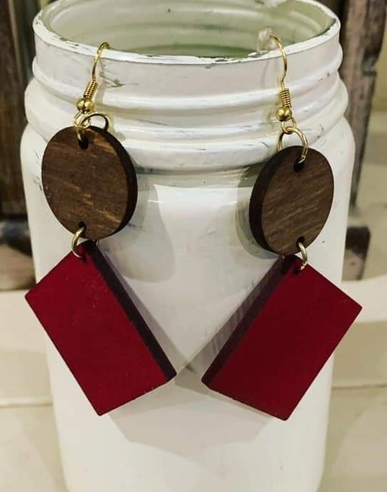 Burgundy Geometric