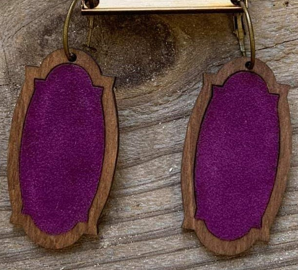 Purple Velvet Mirror