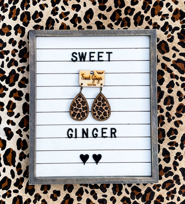 Sister Leopard EARRINGS ONLY