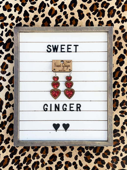 Red Glitter Triple Dares