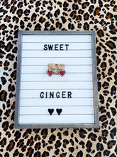 Load image into Gallery viewer, Red glitter heart studs with stones