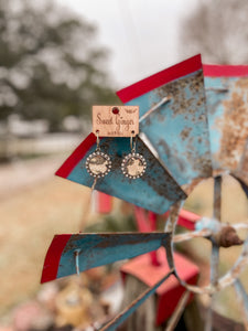 Whiskey and Rain Leopard Metallic  Cheetah Earrings