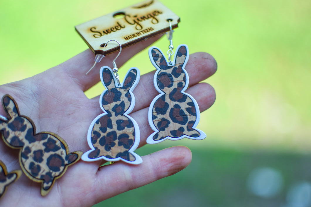 Leopard and white Peter cottontail