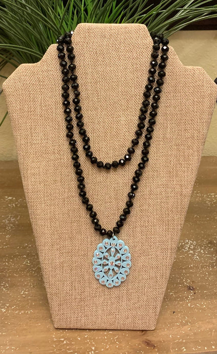 Baby blue Bella Necklace